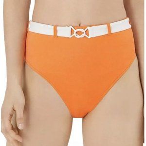 Onia/Revolve NWOT L Bea High Waisted Belted Swim Bottoms in Carrot